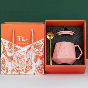 Christmas coffee cup gift box(Diamond starry Sky)